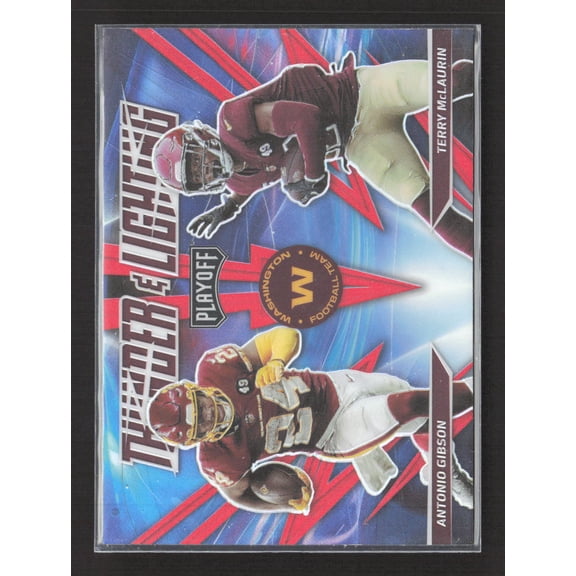 2021 Panini Playoff Thunder & Lightning Prizm Antonio Gibson Terry McLaurin #TL-3