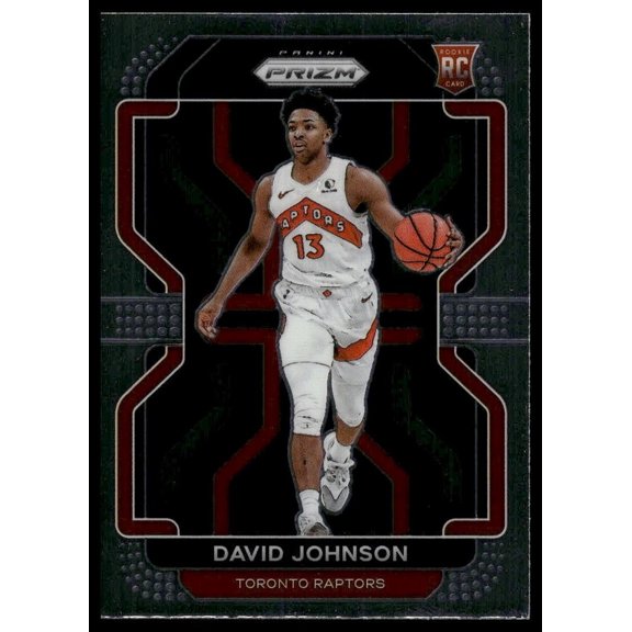 2021 Panini Prizm David Johnson #278 RC Toronto Raptors Basketball Card