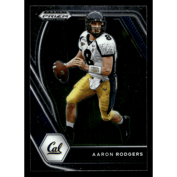 2021 Panini Prizm Draft Picks Aaron Rodgers #15 Black California Golden Bears Football Trading Card