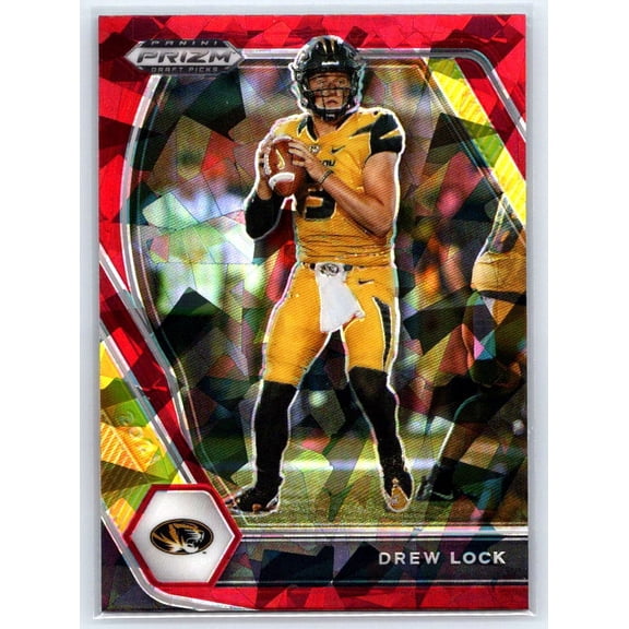 2021 Panini Prizm Draft Picks Collegiate Drew Lock #30 Red Ice