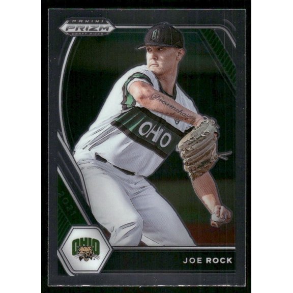 2021 Panini Prizm Draft Picks Joe Rock Ohio Bobcats Baseball Card PDP68 Excellent