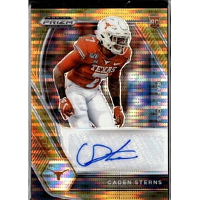 2021 Panini Prizm Draft Picks Orange Pulsar DPA-CAD RC Auto Caden Sterns 47/49 Texas Longhorns Football Card