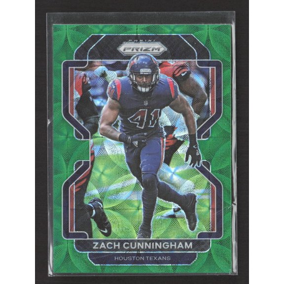 2021 Panini Prizm Football Zach Cunningham #38 Green /75