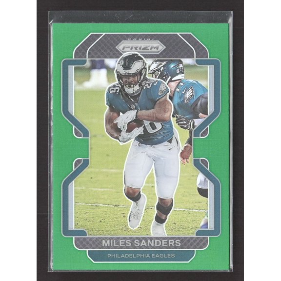 2021 Panini Prizm Miles Sanders #222 Green