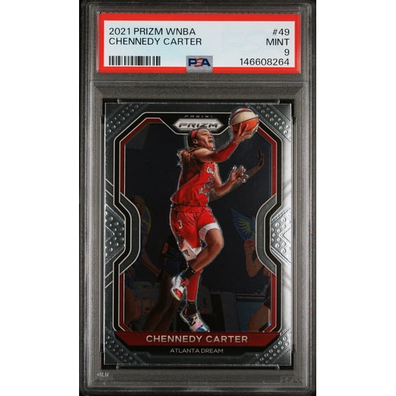 2021 Panini Prizm WNBA Chennedy Carter #49 Rookie PSA 9