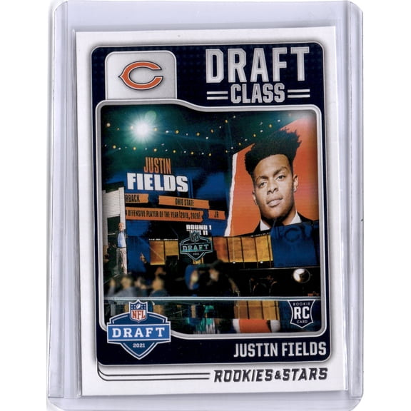 2021 Panini Rookies & Stars Draft Class Justin Fields RC Trading Card #DC-9 Chicago Bears NFL Chicago Bears NFL Football Trading Card