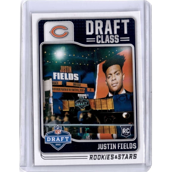 2021 Panini Rookies & Stars Draft Class DC-9 Justin Fields RC Chicago Bears Football Card