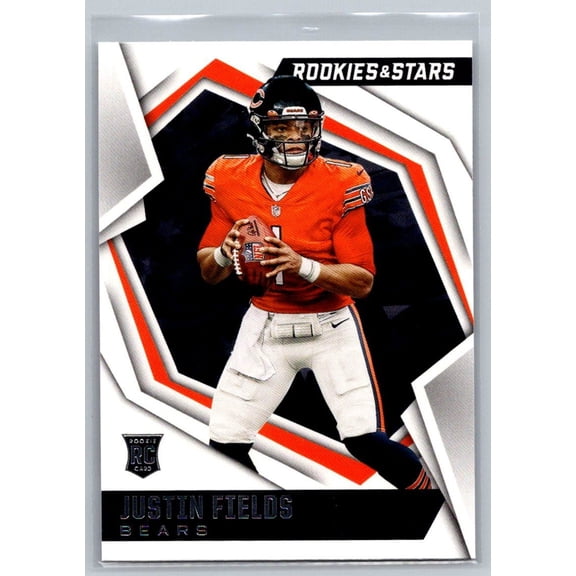 2021 Panini Rookies & Stars Justin Fields #104 RC Chicago Bears Football Card Chicago Bears NFL FOOTBALL Trading Card