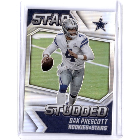 2021 Panini Rookies & Stars Studded Prizm Dak Prescott #SS-15 Dallas Cowboys NFL Trading Card Dallas Cowboys NFL Football Trading Card