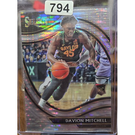 2021 Panini Select Davion Mitchell #285 Pulsar RC Near Mint Baylor Bears Basketball Card Baylor Bears NCAA Basketball Trading Card
