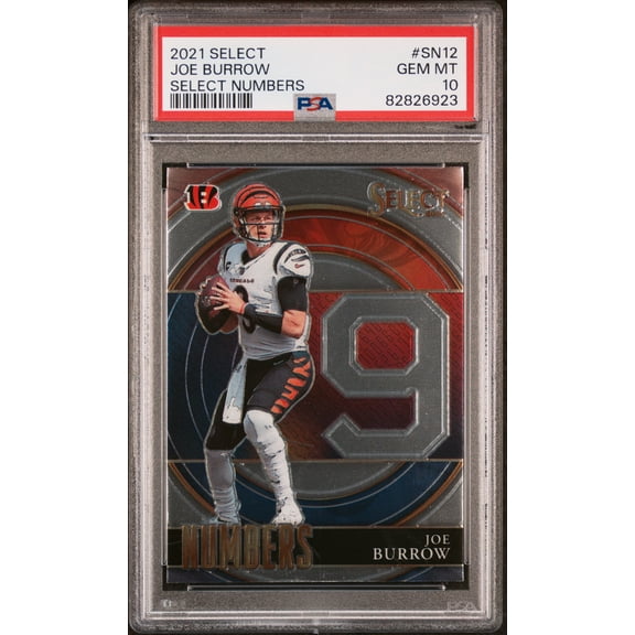 2021 Panini Select Select Numbers Joe Burrow #SN12 PSA 10