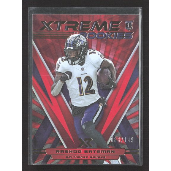 2021 Panini XR Xtreme Rookies Rashod Bateman #XTR29 Red /149 RC