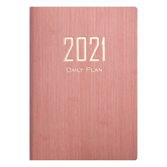 2021 Planner Notebook with Monthly And Weekly Pages, A5 5.7X8.25In Efficiency Manual, Faux Leather Cover, Year-Round Planning, Ideal for Work And office, 1 Pc Notebook