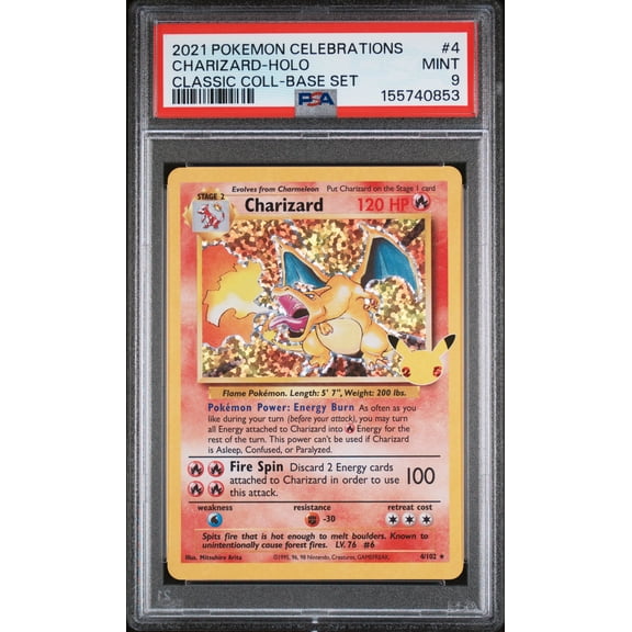 2021 Pokemon Celebrations Classic Collection Charizard Holo Classic Coll-Base Set PSA 9 #4