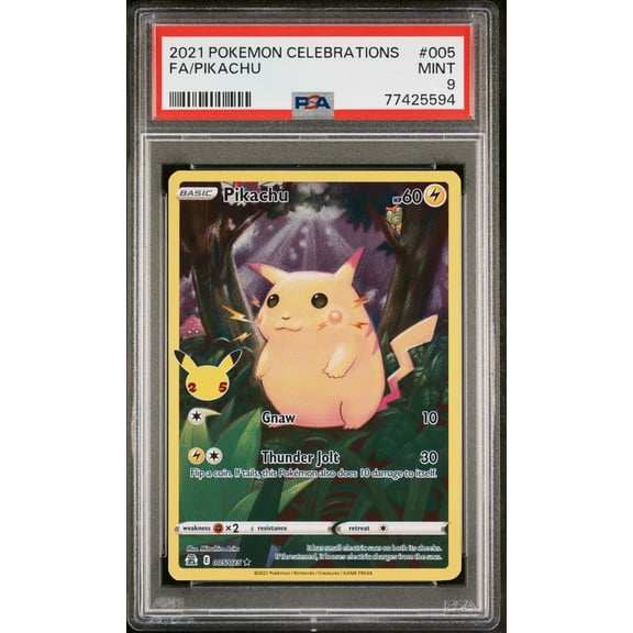 2021 Pokemon Celebrations Pikachu PSA 9 #005