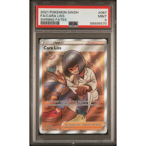 Graded 2021 Pokemon Sword & Shield Shining Fates Cara Liss #067 PSA 9 Trading Card