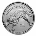 thumbnail image 1 of 2021 Republic of Ghana 1 oz Silver 5 Cedi African Leopard BU, 1 of 2