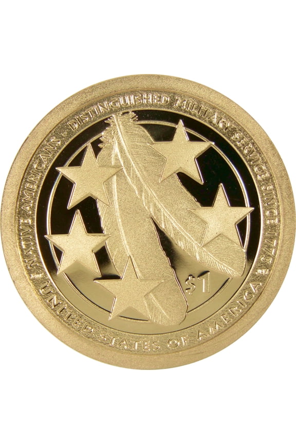 2021 S American Indians U.S Military Native American Dollar $1 Proof