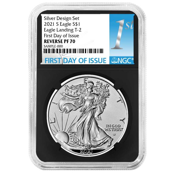 2021-S Reverse Proof $1 Type 2 American Silver Eagle NGC PF70 FDI First Label Retro Core