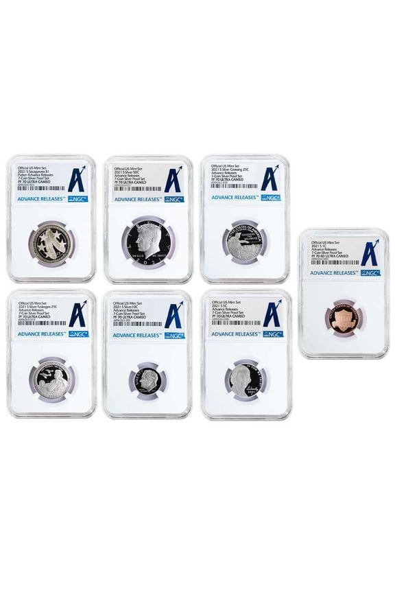 2021-S US Silver Proof Set NGC PF70UC Advance Releases