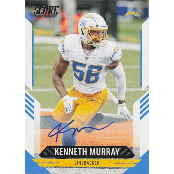 2021 SCORE SIGNATURES #238 KENNETH MURRAY AUTO LOS ANGELES CHARGERS