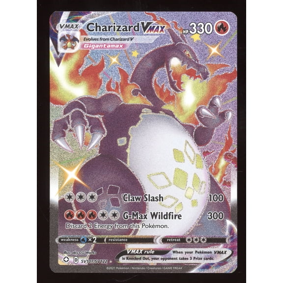 2021 SWSH Shining Fates Charizard VMAX Shiny Rare #SV107/SV122
