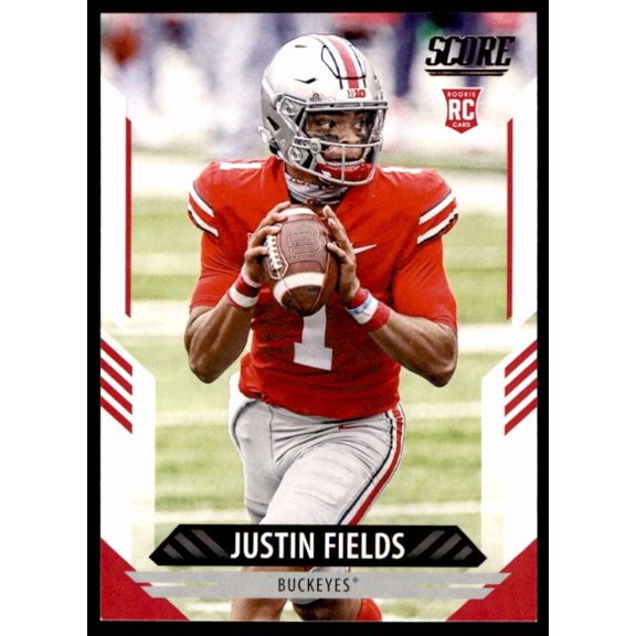 2021 Score #302 Justin Fields NM-MT RC Rookie Ohio State Buckeyes Football