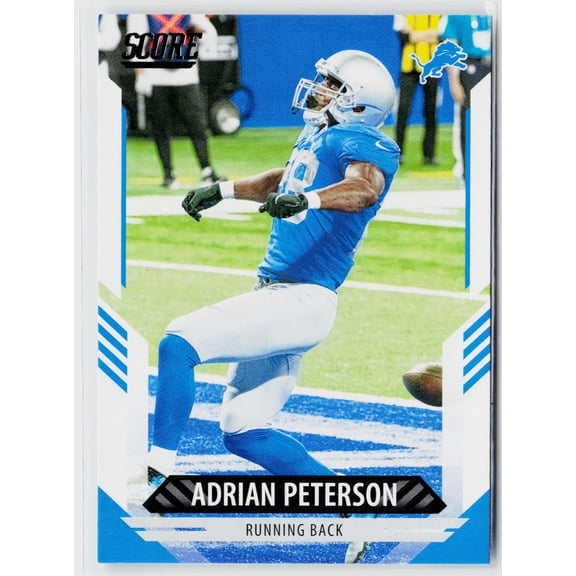 2021 Score Adrian Peterson #132 Detroit Lions Football Card