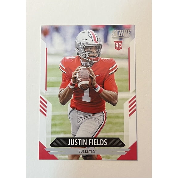 2021 Panini Score Justin Fields #302 Rookie Chicago Bears Football Card