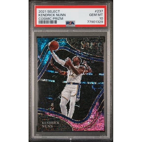 2021 Select #237 Kendrick Nunn Cosmic Prizm PSA 10