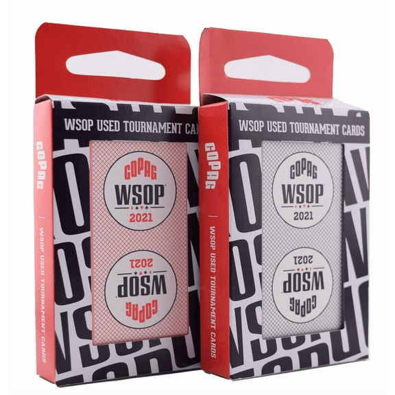 2021 Set of 2 Decks Dealt at WSOP Copag Plastic Playing Cards Bridge Standard Index