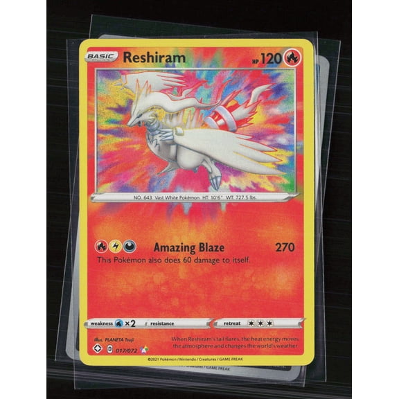 2021 Shining Fates Reshiram Holo #17/72