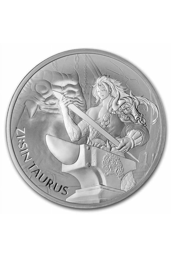 2021 South Korea 1 oz Silver ZI:SIN Taurus BU