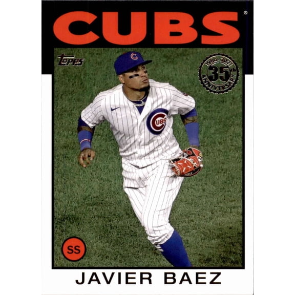 2021 TOPPS 1986 TOPPS BASEBALL 35TH ANNIVERSARY #86B-36 JAVIER BAEZ CHICAGO CUBS