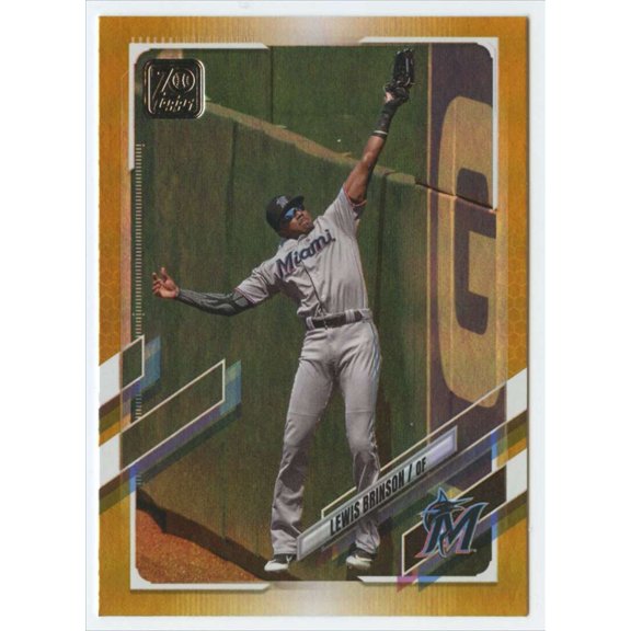 2021 TOPPS GOLD FOIL #161 LEWIS BRINSON MIAMI MARLINS