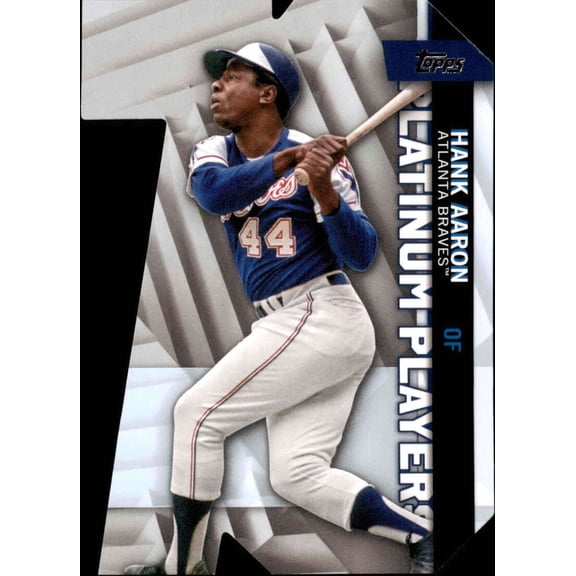 2021 TOPPS PLATINUM PLAYERS DIE-CUTS #PDC-2 HANK AARON ATLANTA BRAVES