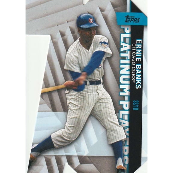 2021 TOPPS PLATINUM PLAYERS DIE-CUTS #PDC-24 ERNIE BANKS CHICAGO CUBS