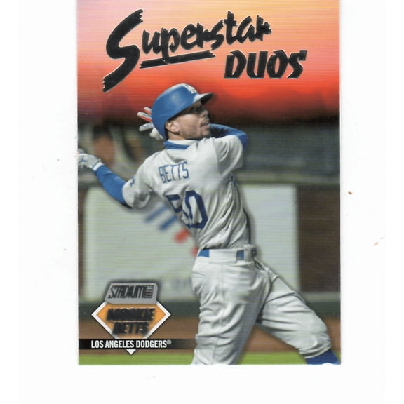 2021 TOPPS STADIUM CLUB SUPERSTAR DUOS #SD-2 CODY BELLINGER/MOOKIE BETTS LOS ANGELES DODGERS