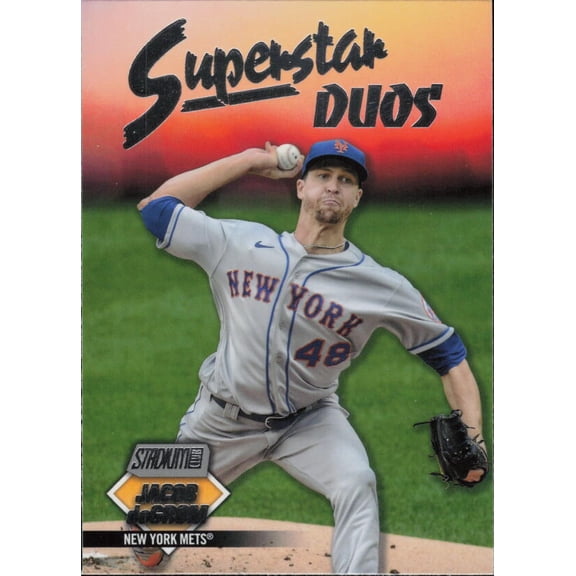 2021 TOPPS STADIUM CLUB SUPERSTAR DUOS #SD-6 PETE ALONSO/JACOB DEGROM NEW YORK METS