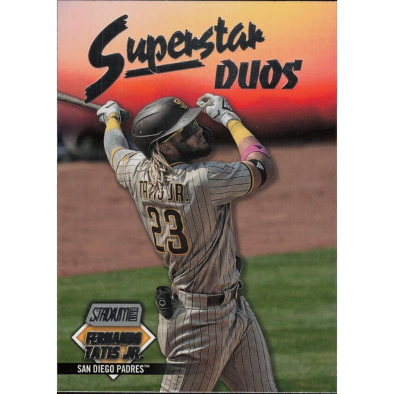 2021 TOPPS STADIUM CLUB SUPERSTAR DUOS #SD-7 FERNANDO TATIS JR./MANNY MACHADO SAN DIEGO PADRES