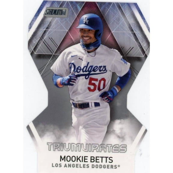 2021 TOPPS STADIUM CLUB TRIUMVIRATES #T-17 MOOKIE BETTS LOS ANGELES DODGERS