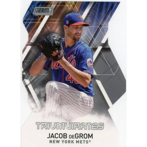 2021 TOPPS STADIUM CLUB TRIUMVIRATES #T-7 JACOB DEGROM NEW YORK METS