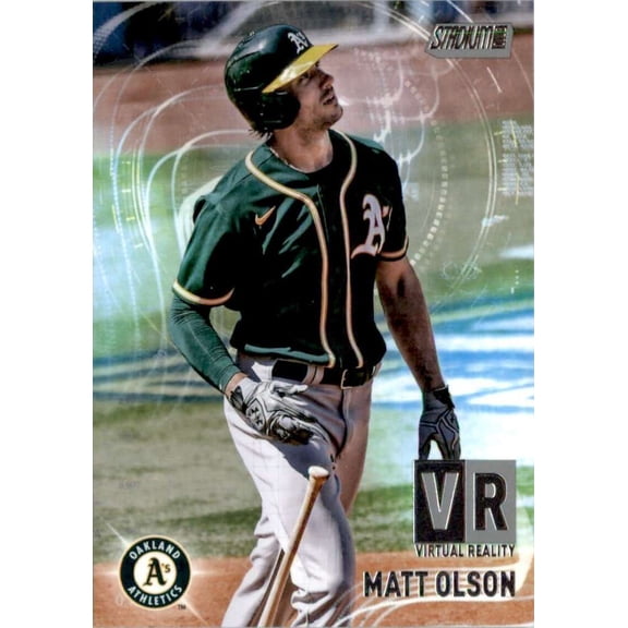 2021 TOPPS STADIUM CLUB VIRTUAL REALITY #VR-10 MATT OLSON OAKLAND ATHLETICS