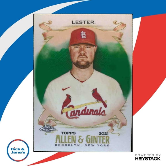 2021 Topps Allen & Ginter Chrome Jon Lester Green /99 #181 St. Louis Cardinals