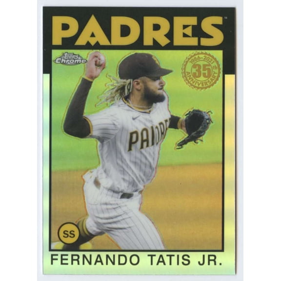 2021 Topps Chrome 1986 Topps Baseball Refractor #86BC-20 Fernando Tatis Jr. NM-MT San Diego Padres Baseball