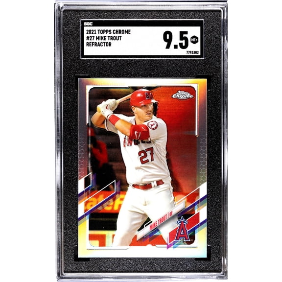 2021 Topps Chrome #27 Mike Trout Ref. SGC 9.5