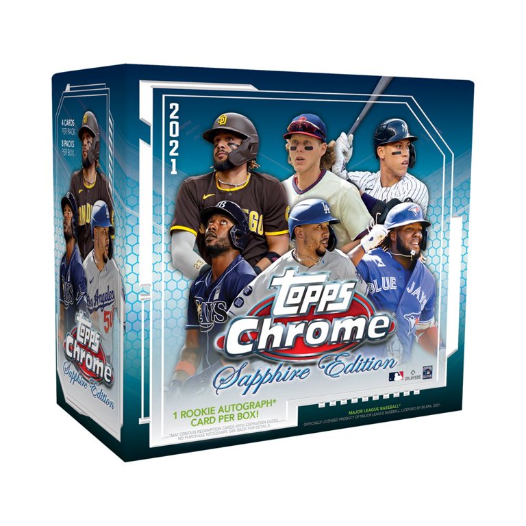 2021 Topps Chrome SAPPHIRE EDITION　BOX 2021 Topps Chrome Baseball Sapphire Edition Box - Walmart.com