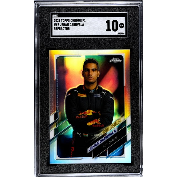2021 Topps Chrome F1 #67 Jehan Daruvala Ref. SGC 10