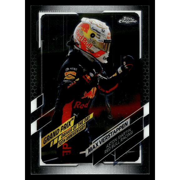 2021 Topps Chrome Formula 1 Max Verstappen #167 Trading Card Aston Martin Red Bull Racing
