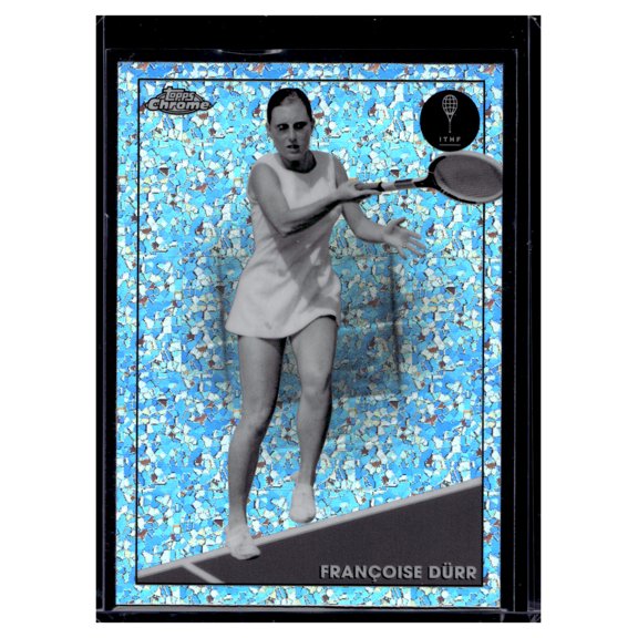 2021 Topps Chrome Franoise Durr #21 Diamond Short Print Rookie Insert Tennis Trading Card